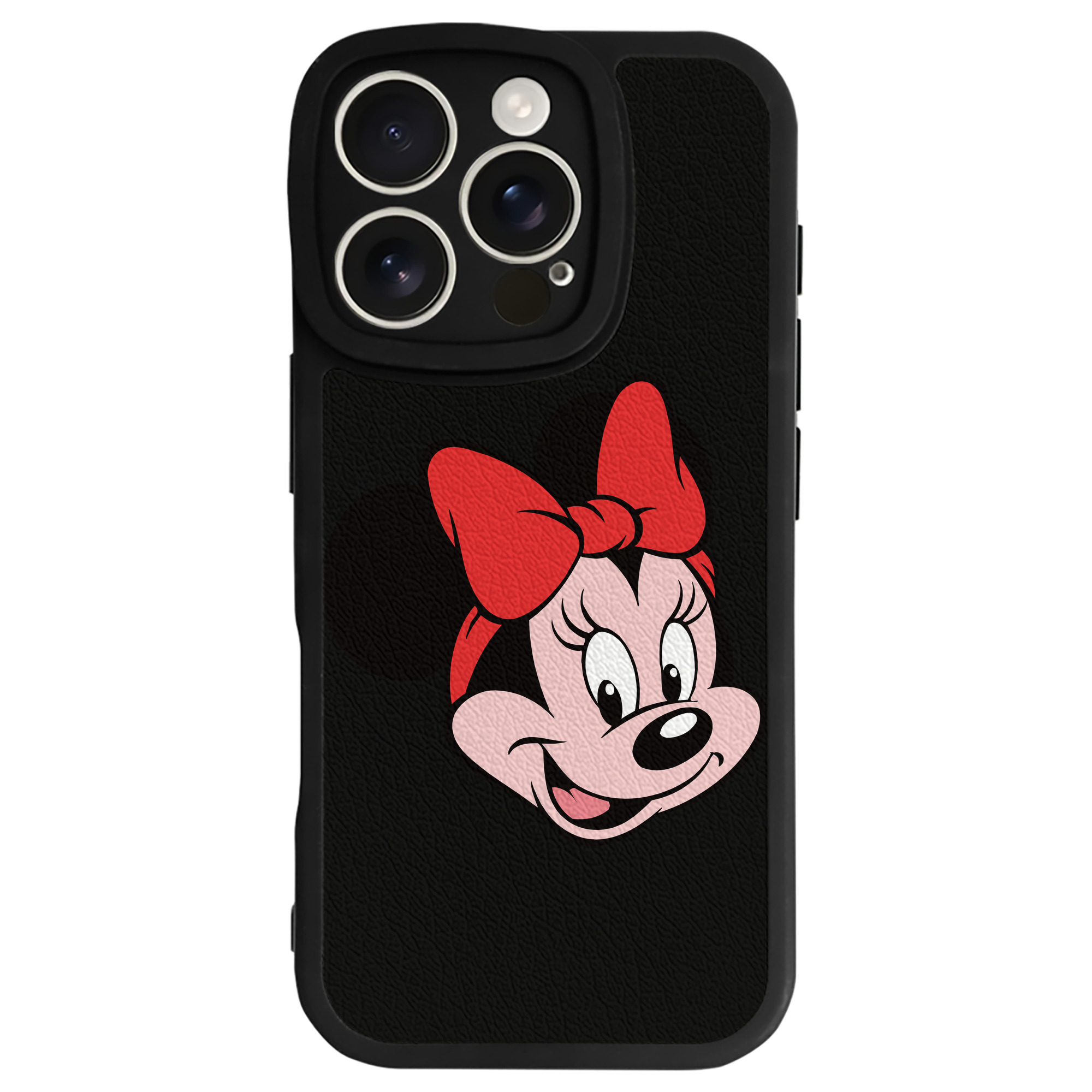 （画像用） ミッキーマウス Mickey Mouse 【iPhone 16シリーズ対応】シリコンスマホケース（レザー調） 材質：シリコン